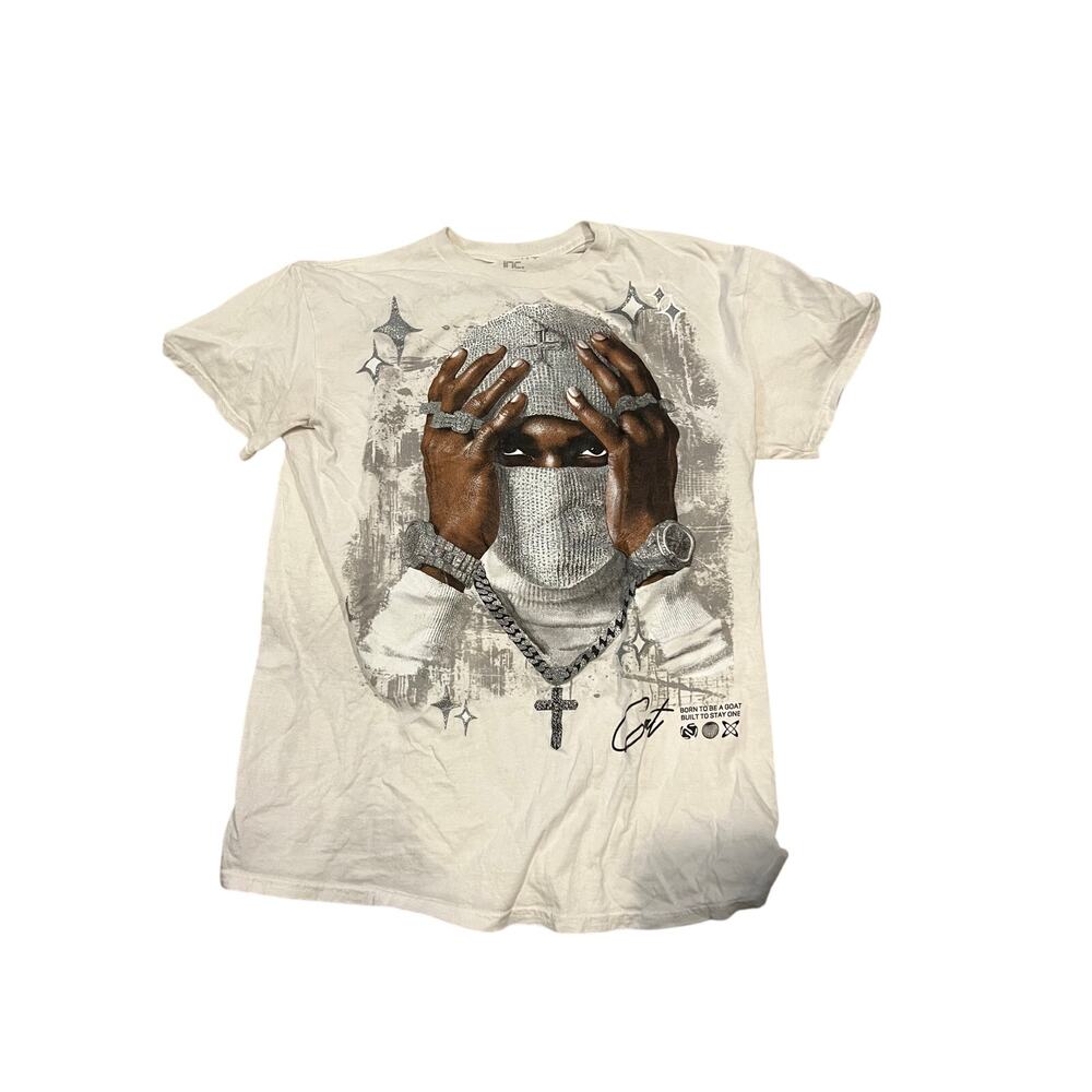 3Forty Masked Man Born to Be a Goat T-Shirt Mens Med